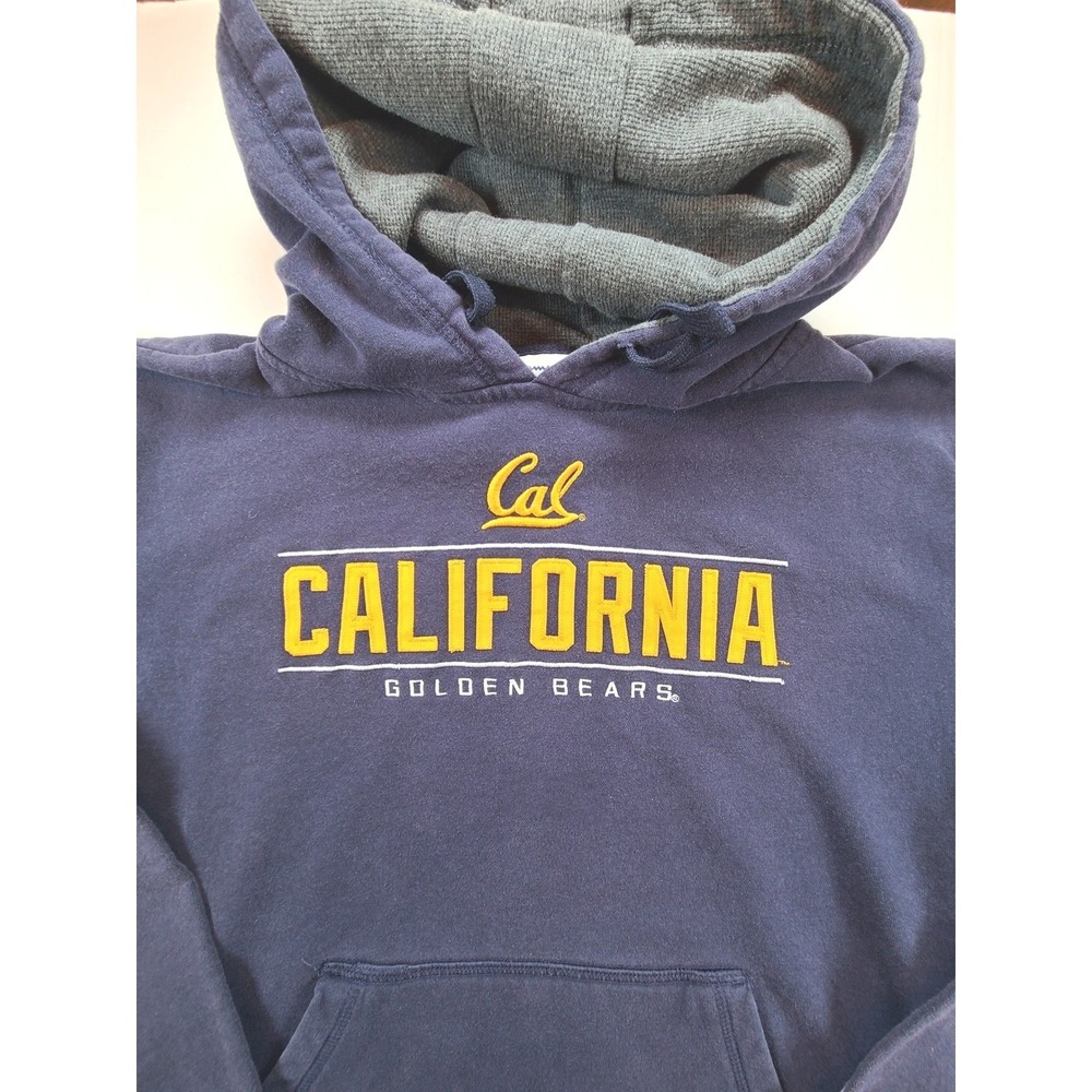 Champion Cal California Golden Bears Hoodie Mens Large Navy Blue Football NCAA